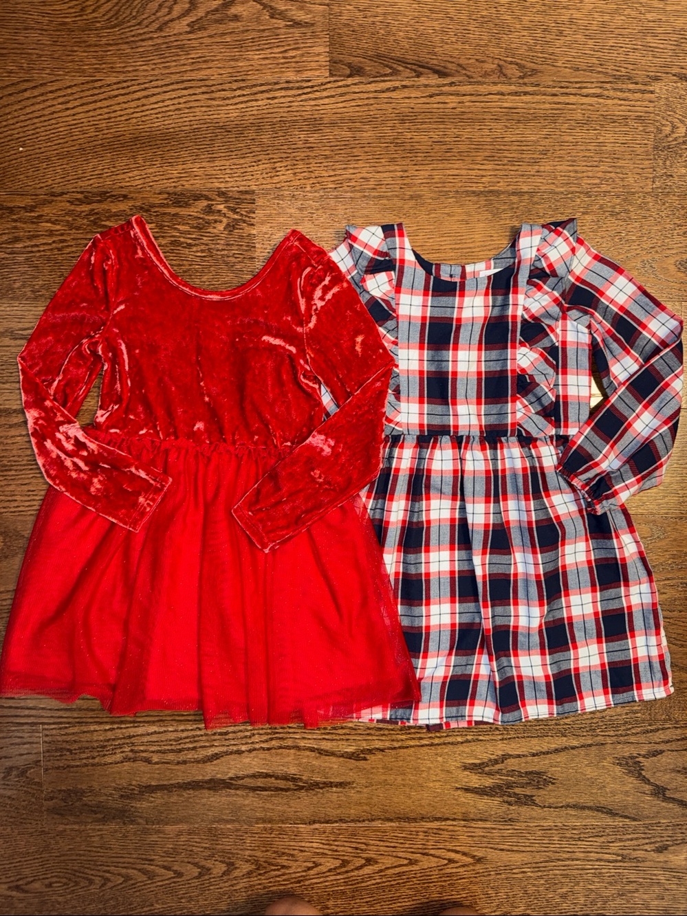 4t/5t bundle of two girls Christmas dresses.